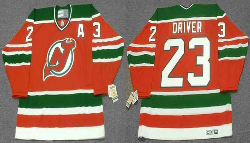 2019 Men New Jersey Devils #23 Driver red CCM NHL jerseys->new jersey devils->NHL Jersey